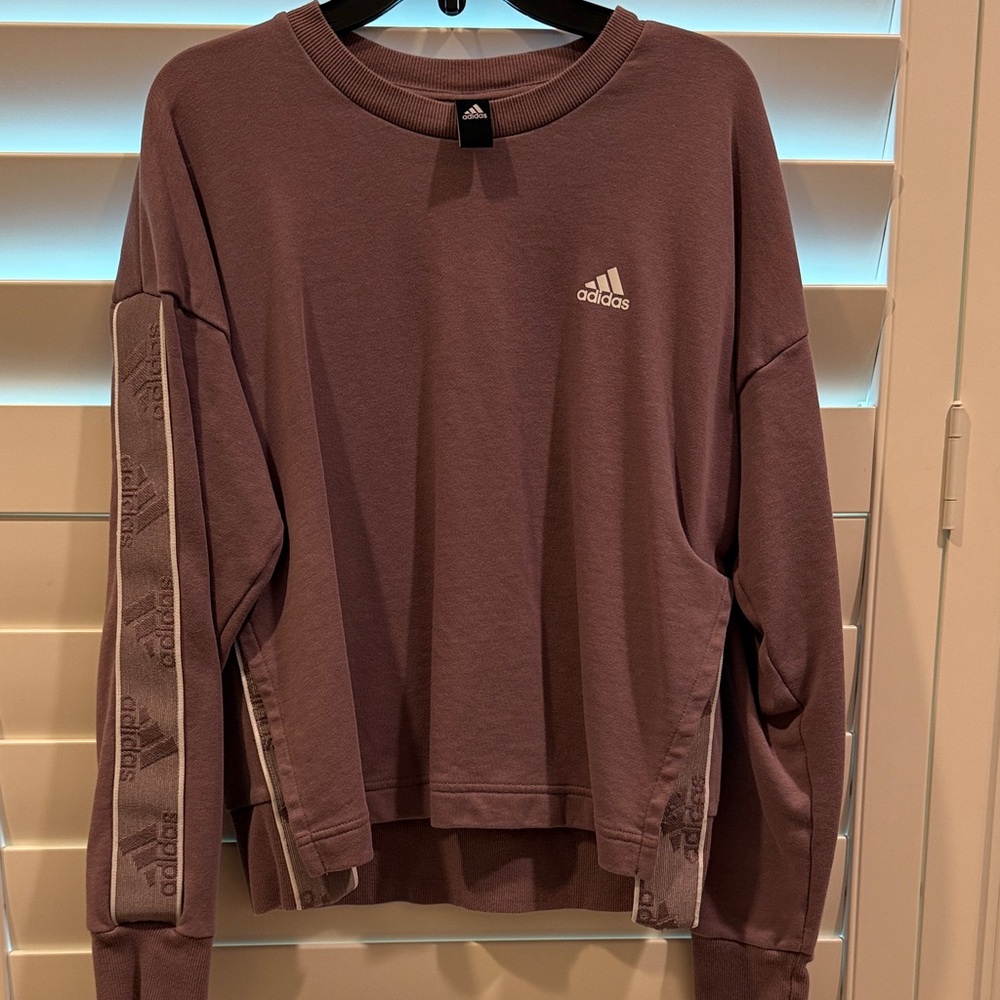 Adidas Women's Sweatshirt in Mauve with Logo